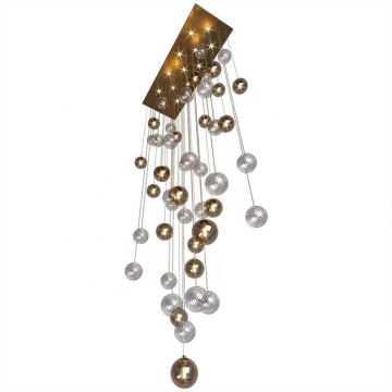 Rotating Staircase Long Chandelier Light