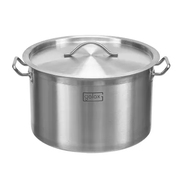 SS201 Stainless steel stock pot with induction bottom