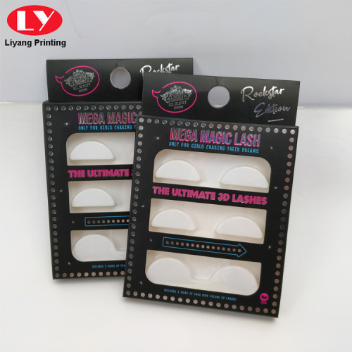 Clear Box Black Lash Packaging Hộp lông mi tùy chỉnh