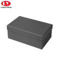 Luxury Matte Black Shoe Box with Lid