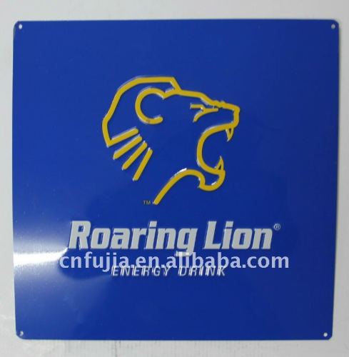 Roaring Lion Metal Sign