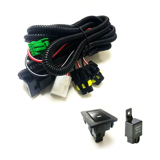 OEM Car Fog Light Wiring Harness Kit with Fuse and Relay Switch for Mazda Models