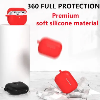 Silicone Case Protector for AirPods Pro 2nd Gen - Shockproof with KeyChain