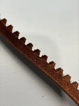 Dye through leather welt no stitches