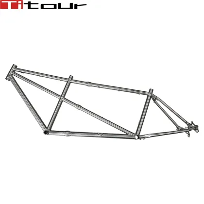 Customizable Lightweight Titanium Tandem Bicycle Frame