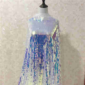 wholesale New Dress decoration leaf sequin fabric