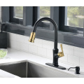 Moderne schwarze 304 Edelstahl Küchenspüle Wasserhahn