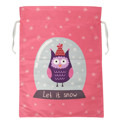 Sac de Noël avec motif de hibou mignon