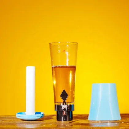Glow-in-the-Dark Ice Tube Draft Beer Tower for Hotel Catering