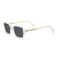 Metal Logo Acetate Sunglasses