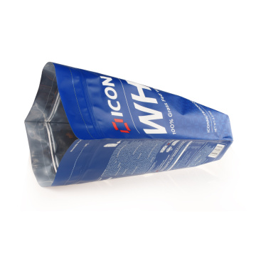Синий компостируемый пакет для упаковки порошка сывороточного протеина