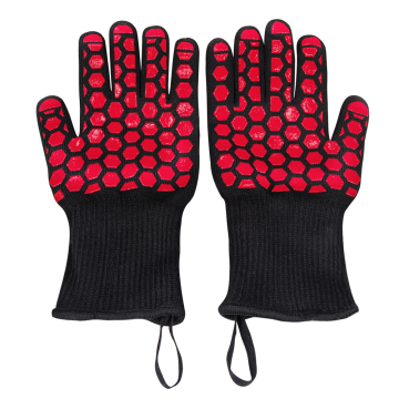 OZERO Heat Resistant BBQ Oven Mitts for Kitchen Cooking and Grilling