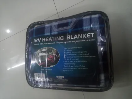 Best seller 12V 50W custom car thermic blanket electric, heating electronic blanket