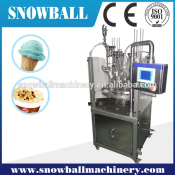 Rotary type cup ice cream filling machine small scale ice cream production machinery
