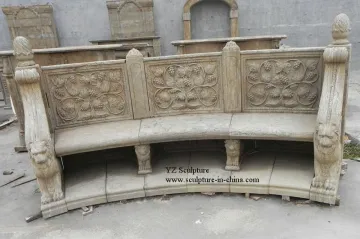 Antique Patio Bench Carving(SBC-C119)