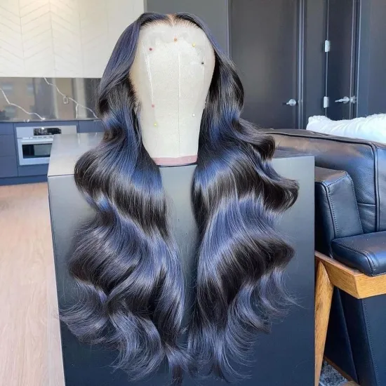 Full Cuticles Aligned Brazilian Virgin Human Hair Lace Frontal Wig Body Wave Lace Front Raw Human Hair Wigs for Black Women