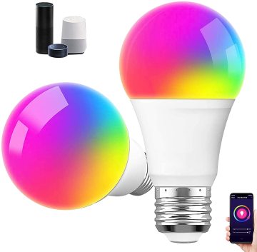 Tuya Smart Life App RGB CW Wi-Fi LED Light Bulb with Music Rhythm