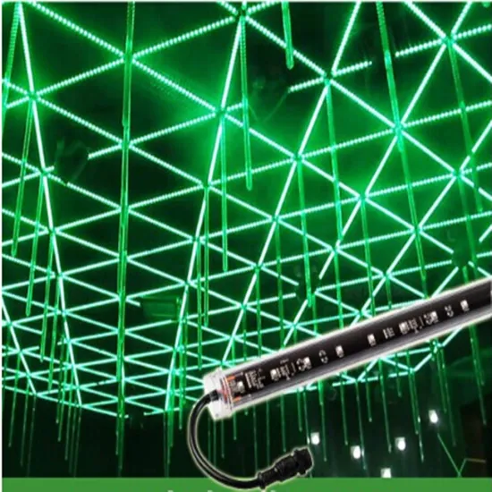 Falling star 3d DMX RGB LED tube 16W