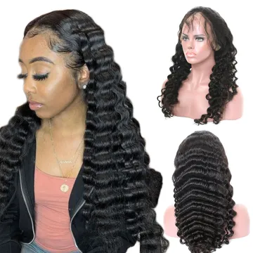 Ocean wave lace wigs natural hairline bleached knots indian women hair wig