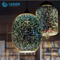 LEDER 소형 유리 테이블 램프