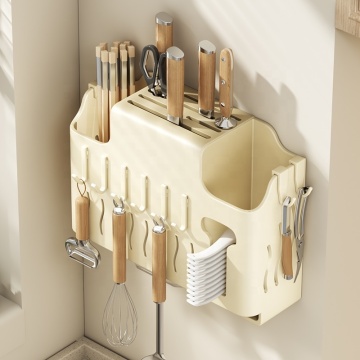 Kitchen Utensils Organizer: Knife Rack, Fork, Spoon, Chopsticks Storage