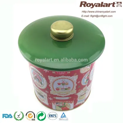 Metal tea tin box