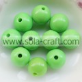 Colorful Acrylic Crystal Round Beads Ball With Opaque Color