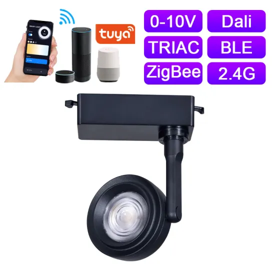 LEDEAST T095-B Rotatable Round Head LED Track Light