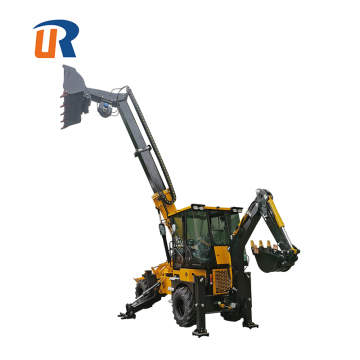 Customized Diesel Backhoe Loader WZ35-10 with Telescopic Boom for Farms