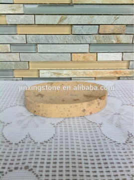 natural marble soap disc