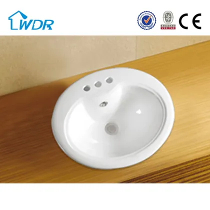 Sanitary bathroom countertop ceramic basin