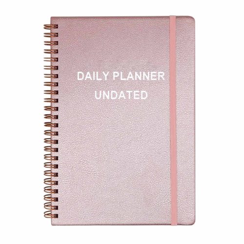 Daily Planner Personalized Custom A5 Undated Leather Daily Day Planner Factory