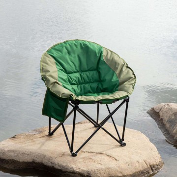 Portable Folding Padded Sofa Chair with External Pocket Carry Bag