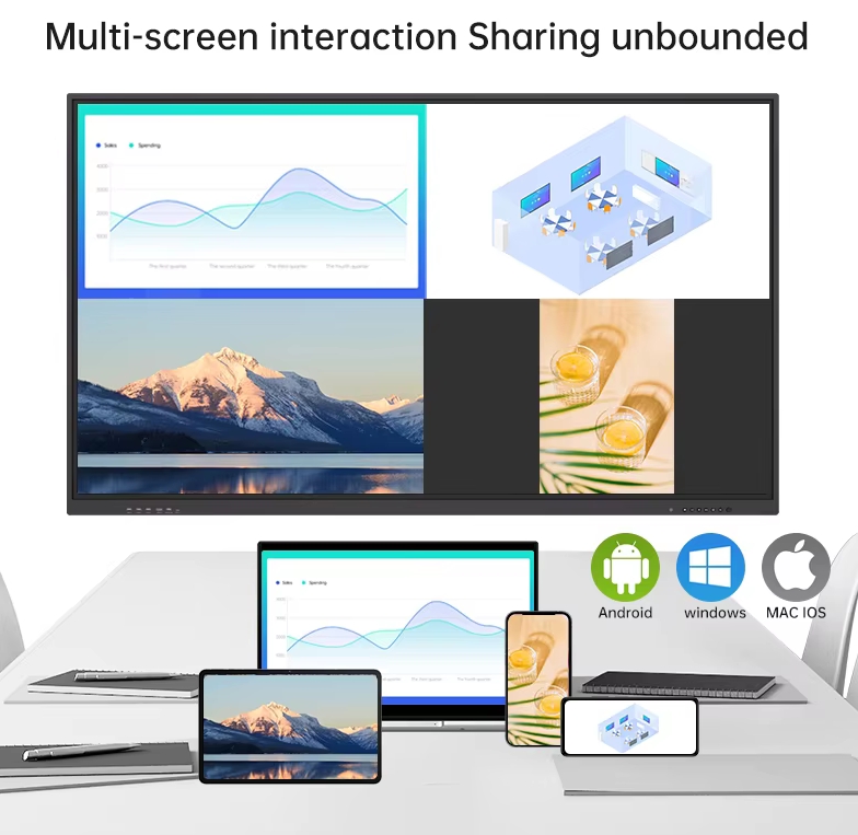 65-Inch Interactive UHD 4K Ultra HD Smart Board