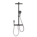 Water-Saving Square Shower System: Column Faucet, Mixer Set, and Wall-Mounted Rain Shower Bath Set for the Bathroom