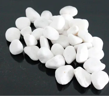 Decorative Snow white Round Pebble Stone