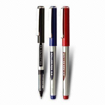 Roller Pens with Metal Clip and 0.5mm Tip for Smooth Writing