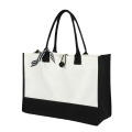 Letter Logo Simplicity Style Reusable Canvas Tote Bag