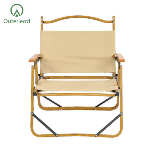 double camping chair Adjustable Folding High Back Padded Lawn Chair Supplier