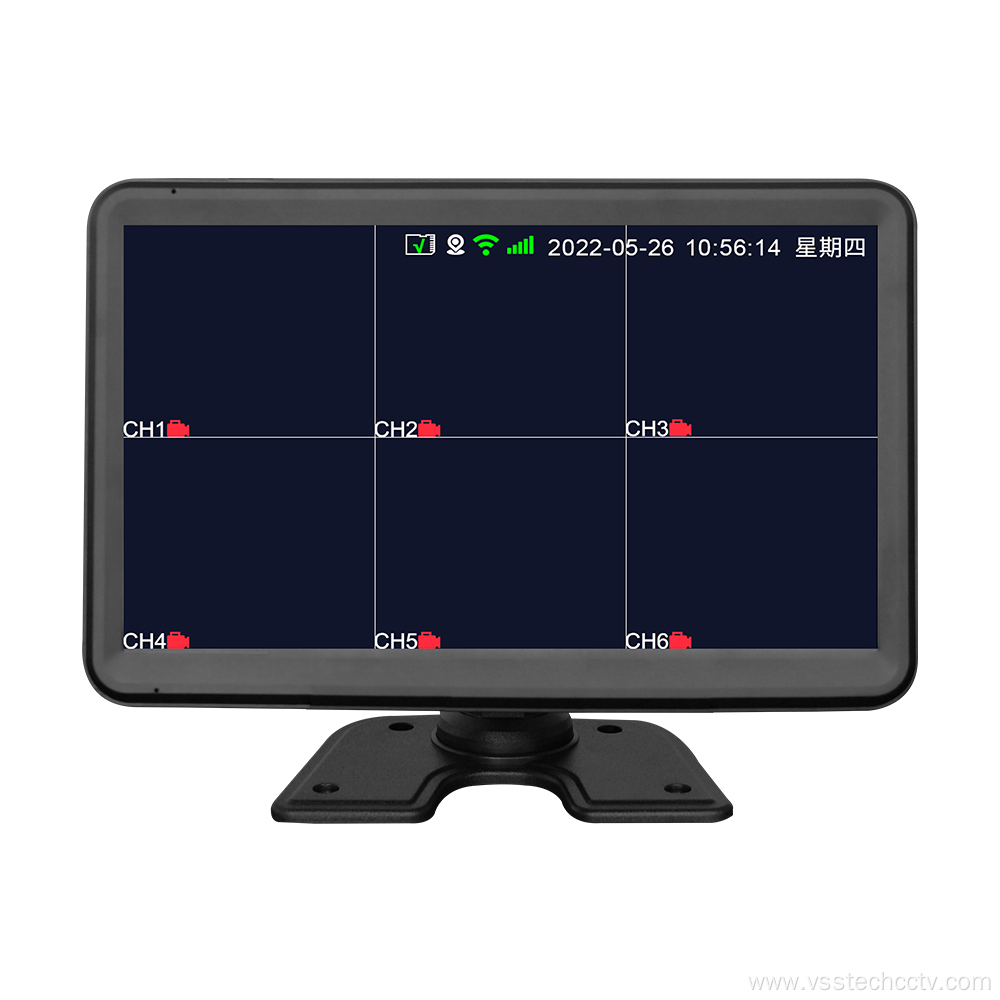 4G 6 Channel 2-in-1 DVR Monitor