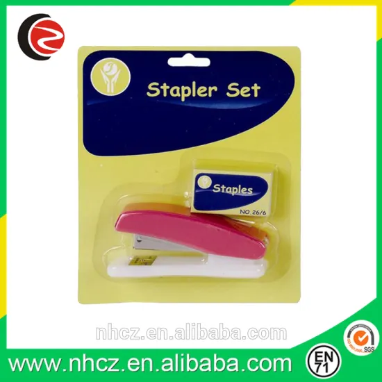 Office Staplers with Pins in Blister Card
