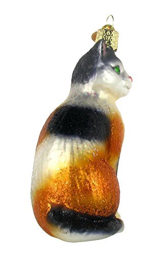 Glass Cat Ornaments