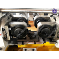 Hydraulic thread rolling machine for stud bolts