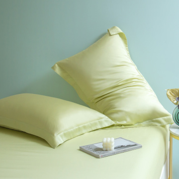 Tencel Solid Color Pillowcase Apple Green