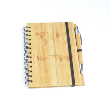 Thiết kế tùy chỉnh ECO ràng buộc xoắn ốc bìa cứng Bamboo COPT