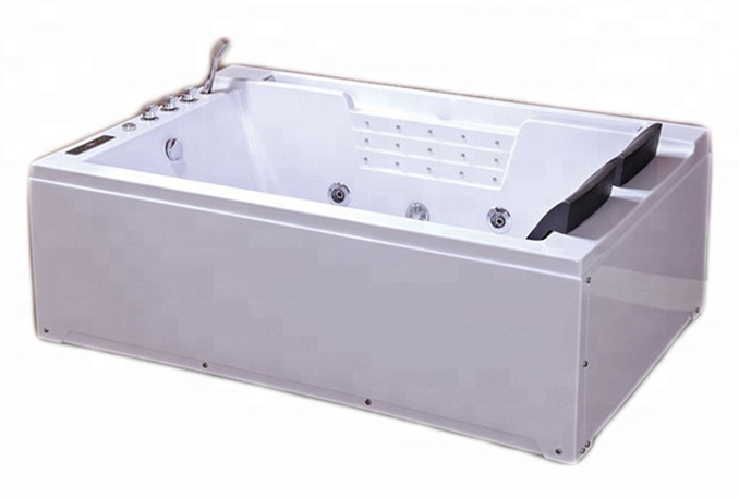 Bath d'écran en verre luxe 2 personne Whirlpool Spa Bath Bain