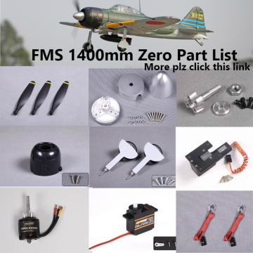 FMS 1400mm 1.4m Zero Fighter Parts Propeller Spinner Motor Shaft Board Mount Landing Gear Retract etc RC Airplane Plane Aircraft