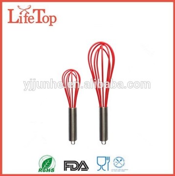 Professional Silicone Mini Whisks (Red, Set of 2)