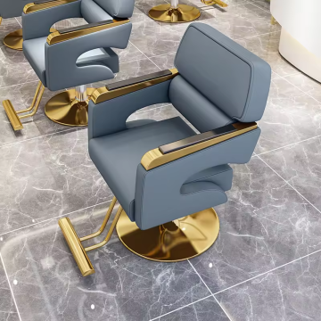 professional barber chair reclineing hairdressing equipment hair chair gold chaise de coiffure commercial beauty salon furniture