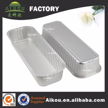 Wholesale aluminum foil larger capacity loaf pan with plastic lids